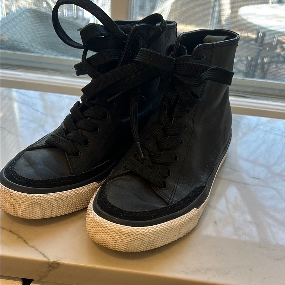 Rag and Bone Black High-Top Women's Sneakers